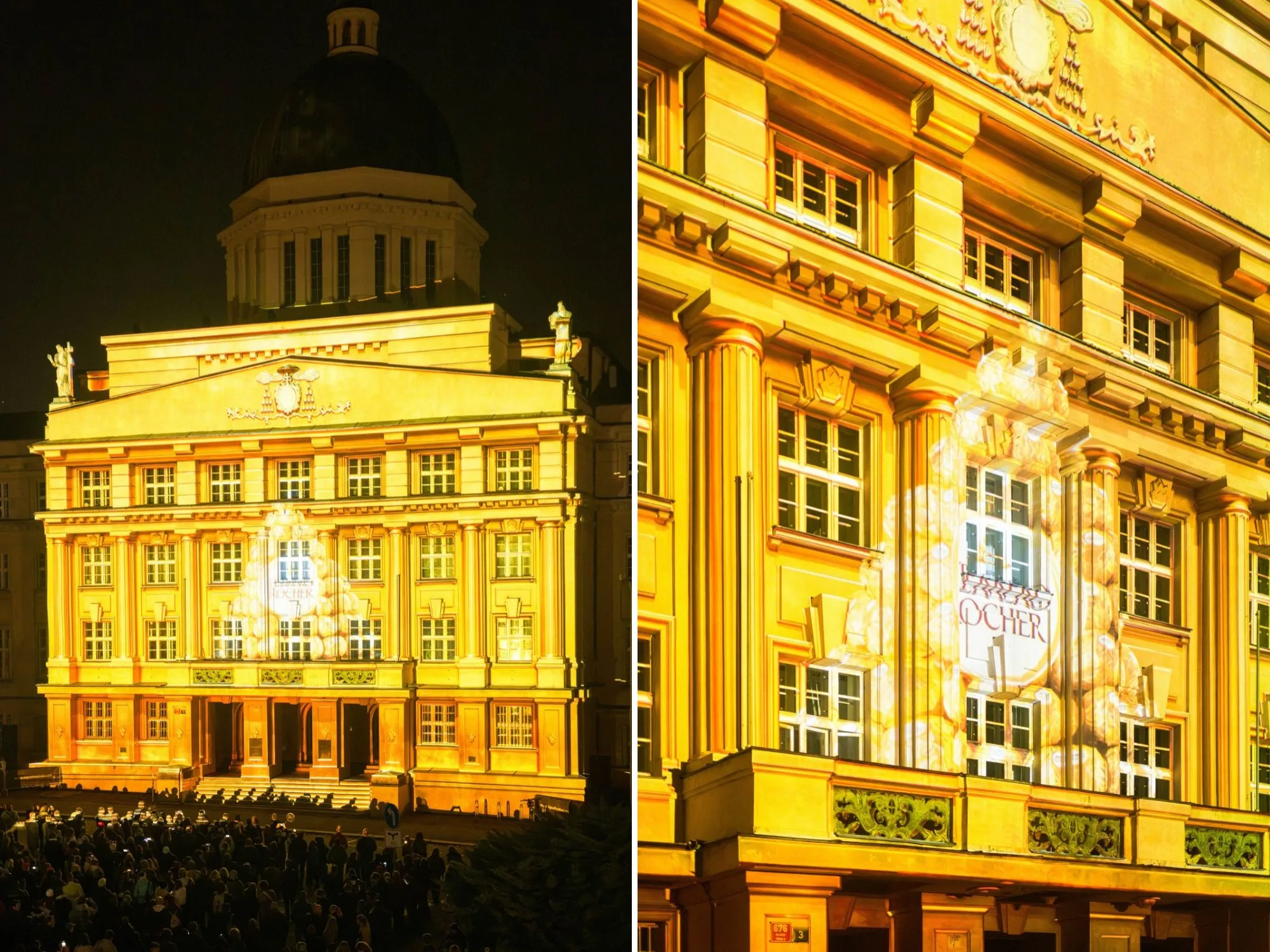 Ferrero Rocher → videomapping na budově Arcibiskupského semináře
