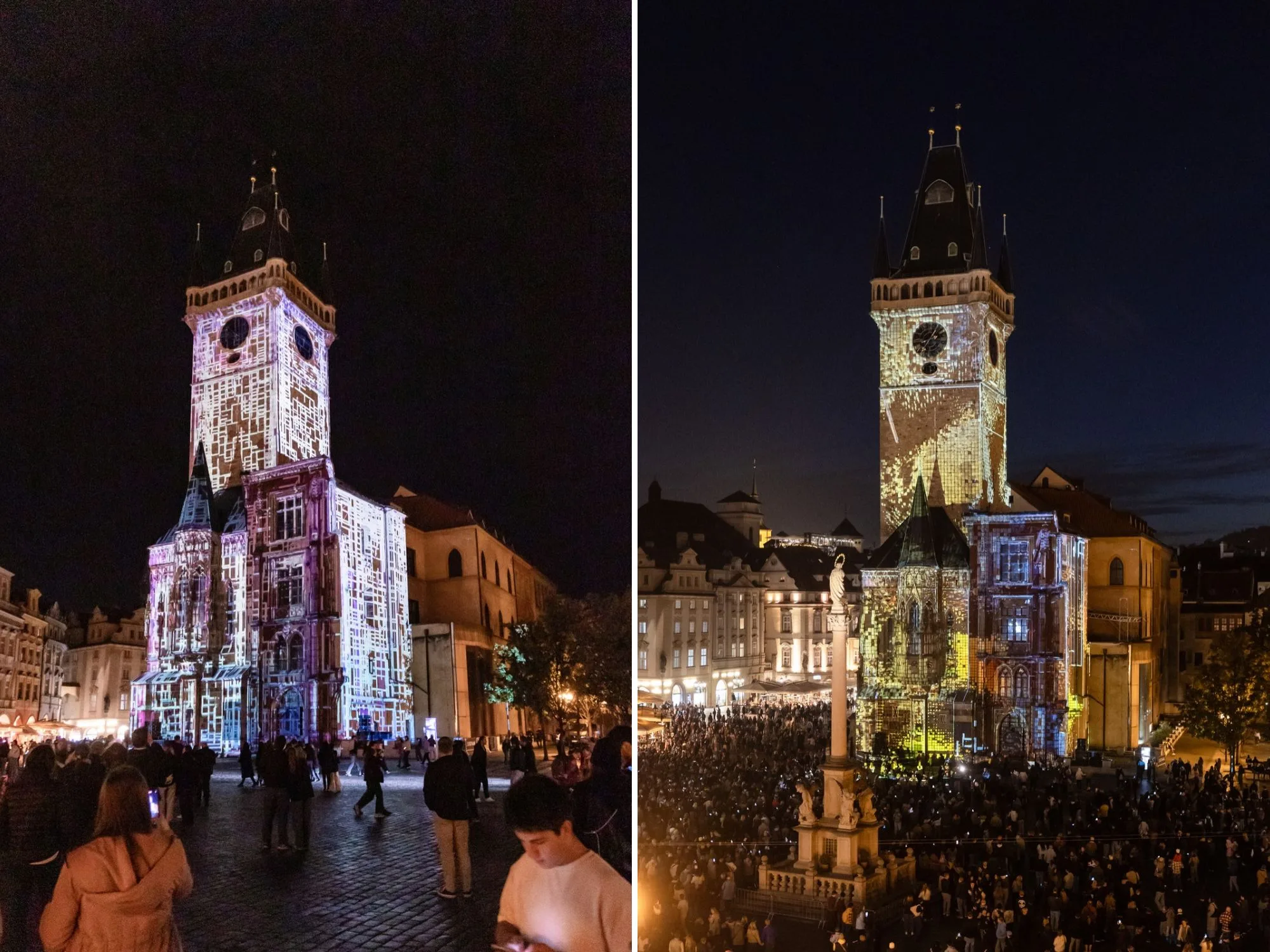 Pražská teplárenská by Veolia → videomapping na Staroměstské radnici